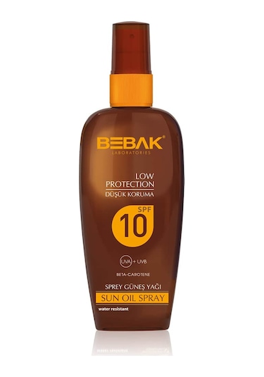 Bebak SPF 10 Koruyucu Bronzlaştırıcı Güneş Yağı Sprey 150 ML