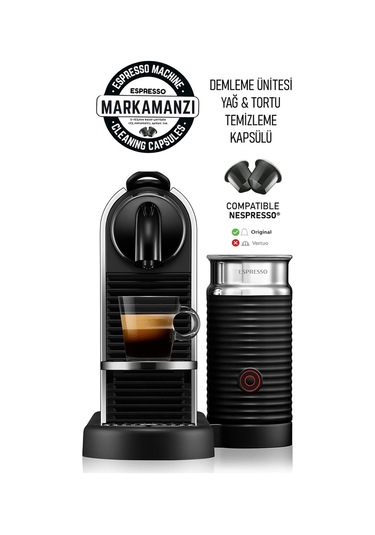 Kapsül Kahve Makineleri Yağ Temizlik Kapsülü Nespresso Uyumlu 2'li