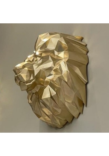 KÜBİK ASLAN BAŞI DUVAR SÜSÜ DD162-3