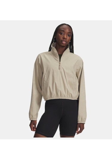 Under Armour Ua Unstoppable Wvn Pullover Kadın Sweatshirt-31307 Açık Kahverengi