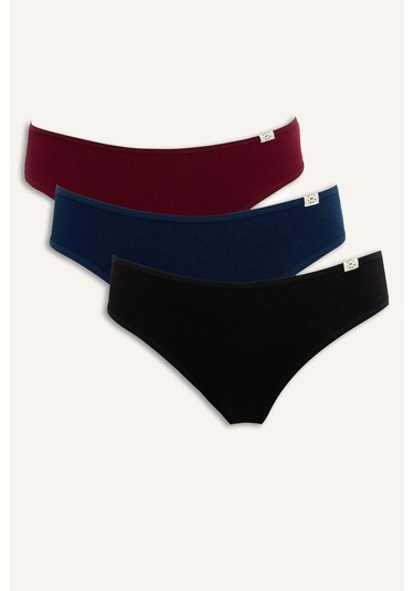 Defacto Ribana 3lü Brief Külot-fall İn Love D6404ax25aunv248 Lacivert