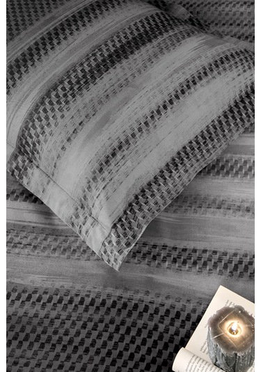 Özdilek Notte Battal Boy Lastikli Fitted Çarşaf Nevresim Takımı Antrasit