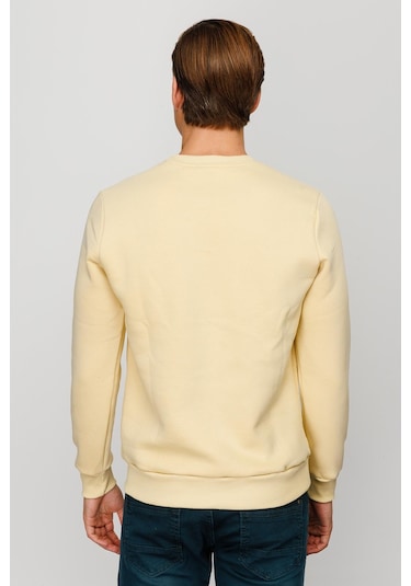 Igs İgs Erkek Sarı Standart Bisiklet Yaka Sweatshirt Sarı