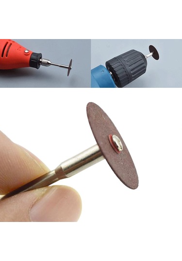 Aşındırıcı Kesme Diski Dairesel Testere Bıçağı Döner Alet Zımpara Taşı 36 Adet 24mm