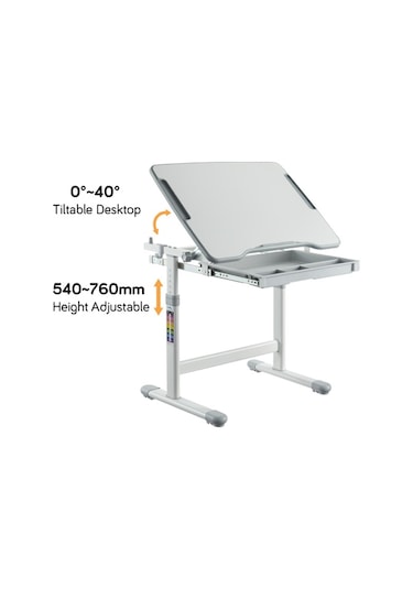 Ayarlanabilir Ergonomik Çocuk Aktivite Masası (3-10 Yaş- Pembe) Pembe