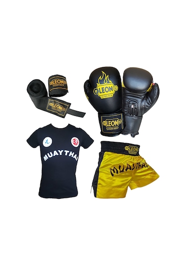 Kogam Leon Blade Boks Eldiveni, Muay Thai Şortu, Tişört Ve Bandaj Seti (465649708)