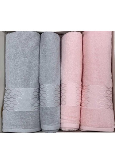 Özdilek Elissa Best Set Hamam Takımı Gri - Pudra Gri