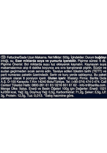 Barilla Fettuccine Fettucini Makarna 3 x 500 G