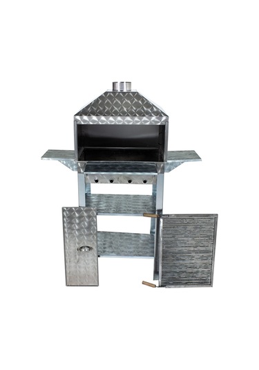 Metehan MTH-30 Lüx Davlumbazlı - Kapaklı - Bacalı - Maltız Izgaralı Mangal