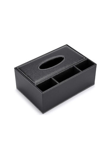 Dikdörtgen Pu Deri Mendil Kutusu