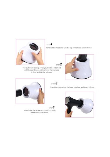 Suofeng Saç Kurutucu Diffüzyoru Evrensel Uyumlu Saç Tipine Uygun Isı Dağıtımı Saç Zararını Önler Saç Kalınlaşmasını Sağlar Siyah