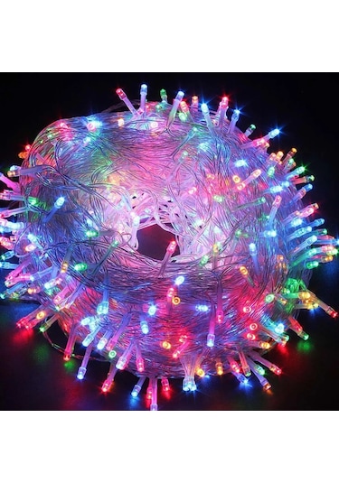 100 Metre Dekoratif Led 220 Prize Takılan 480 Led 8 Mod Renkli