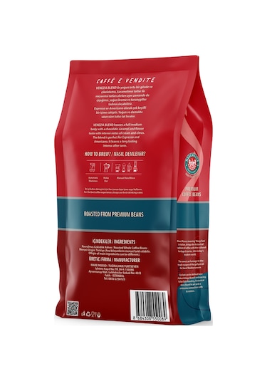 Espresso Venezia Taze Kavrulmuş Çekirdek Kahve 250 G