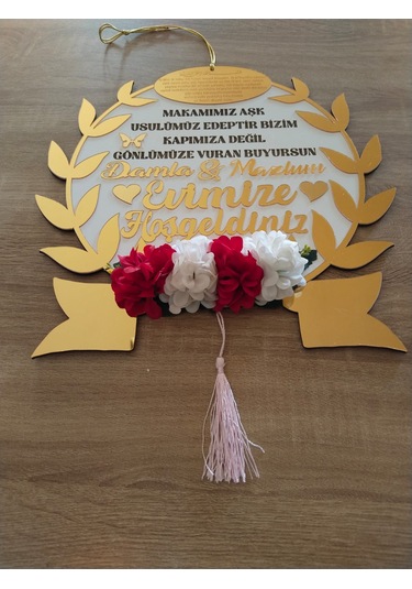 Çelik Kapı Süsü Aynalı Pleksi Çok Şık Kaliteli 1 Sınıf Çiçekli