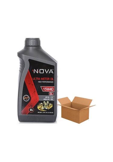 Nova 15W-40 Sl Motor Yağı 12 x 1 L