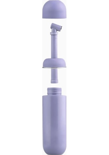 Trava 380ml Taşınabilir Seyahat Bidesi Mor Klozet