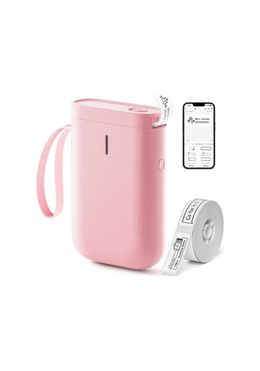 Nıımbot D11 Pembe Termal Taşınabilir Bluetooth Etiket Yazıcısı