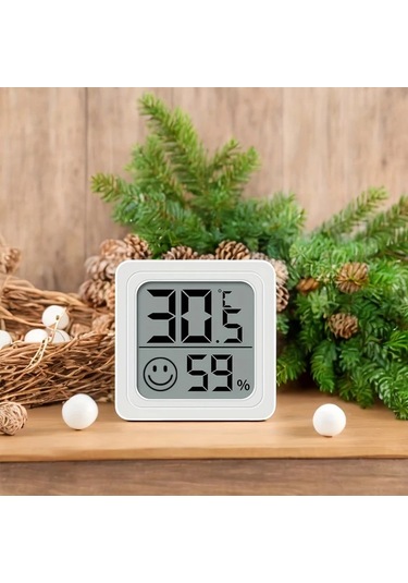 Boatshop1 Mini Termometre Higrometre Elektronik Sıcaklık Nem Göstergesi Araba İçin Rastgele Renk Karıştırma 6 Adet