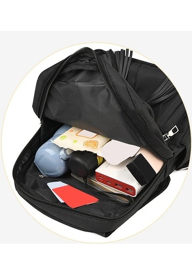 Zyzqstore Büyük Kapasiteli Kadın Sırt Çantası, Yüksek Kaliteli Siyah, Uzun Süre Dayanan, Rahat Taşınabilen, Kadınlara Özel Siyah