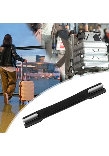 Homyl Bagaj Çantası Sapı Taşıma Seyahat Sandığı Için Tutacak Siyah Çok Renkli