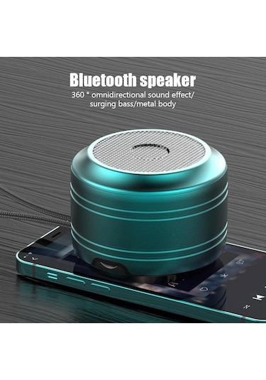 360 Çok Yönlü Hıfı Stereo Ses Mini Taşınabilir Ses Subwoofer Bluetooth Küçük Hoparlör