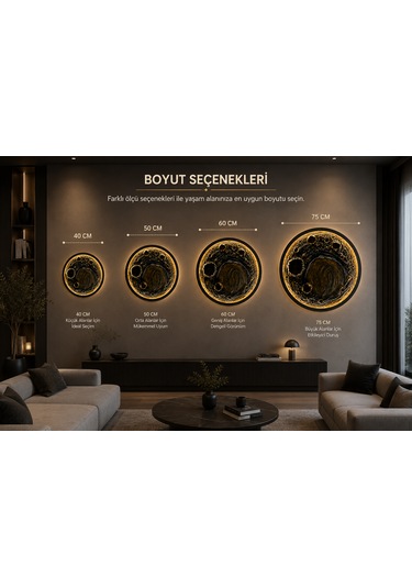 Modern Led Ay Tablosu