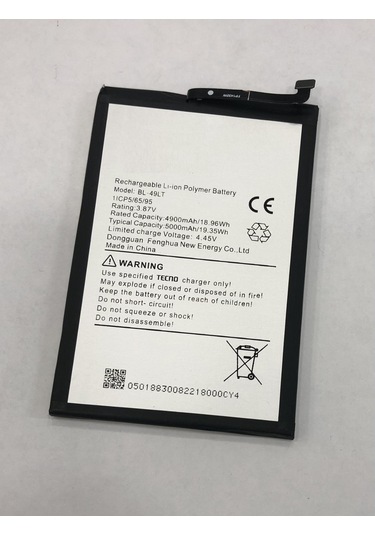 Tecno Camon 19 Batarya 5000 Mah