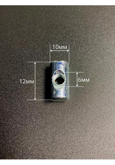 23 Bolta Krepez M6 10x12mm Mobilya İçin Barlı Somun, 50 Adet. 165513915 6