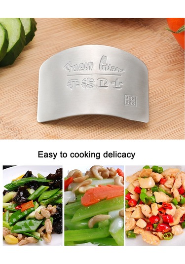 Monyee 304 Paslanmaz Çelik Mutfak Parmak Koruyucu, Kesme Ve Dilimleme İçin Güvenli El Koruyucu Aracı - Gümüş Diğer