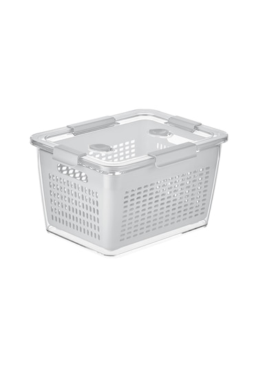 Selka Home Lavin Saklama Kabı 7 L Açık Gri