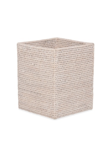 Basket Sepet, Kare, Açık, 26.5 X H31.5 Cm - Beyaz Beyaz