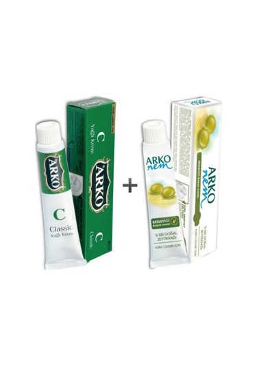 Arko Classic Yağlı Krem 20 G + Arko Nem Zeytinyağlı Besleyici Bakım Kremi 20 G