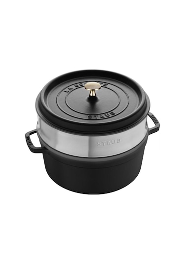 Staub La Cocotte Döküm Tencere Buharlı Pişirici ile Siyah 26 CM