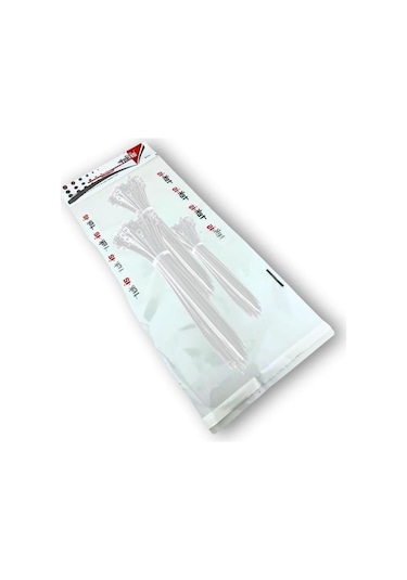 Plastik Kablo Bağı, 250-300-380 Mm X 4.8 Mm, 60 Adet, Beyaz