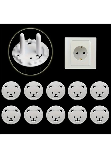 10 Adet Ab Elektrik Prizi Çocuklar İçin Güvenli Prizler Elektrik