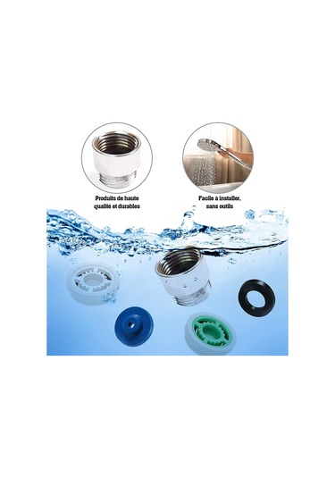 Su Tasarruflu Duş Akış Sınırlayıcı 3 Parça Set B Diğer