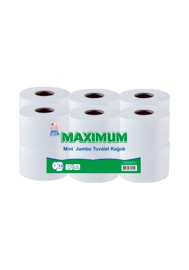 Maximum Çift Katlı Mini Jumbo Tuvalet Kağıdı 12 Rulo