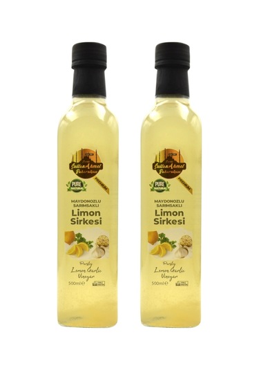 Maydanozlu Sarımsaklı Limon Sirkesi 2x500 Ml %100 Katkısız Doğal Özel Üretim