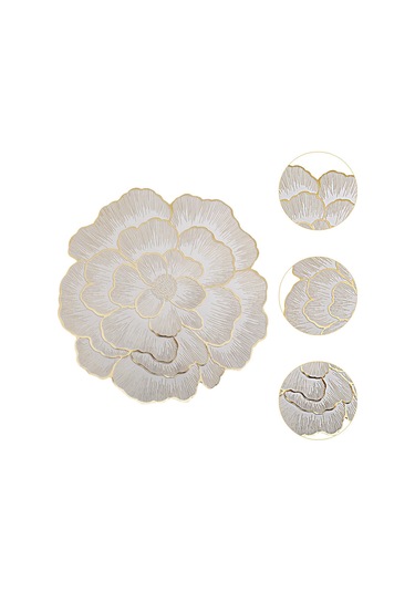 Suntek 6pcs Placemats Yemek Masası Yer Paspas Dekor Mutfak Ev Altın