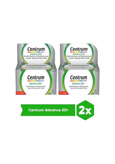 Centrum Advance Multivitamin 50+ Yaş 30'lu Tablet X2