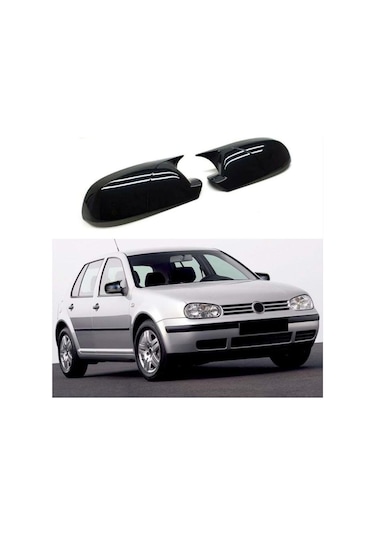 GOLF 4 1997-2003 IÇIN UYUMLU YARASA AYNA KAPAGI PIANO BLACK