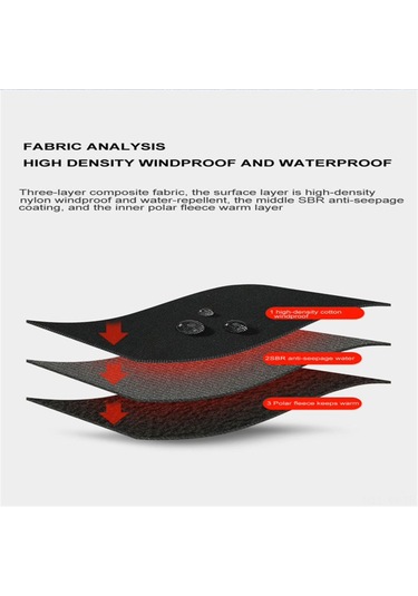 Xiyyadms Kışlık Isıtmalı Dokunmatik Eldiven - Su Geçirmez, Rüzgar Koruma, Bisiklet/motosiklet Kullanımı İçin