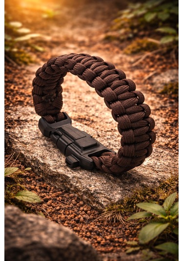 Dağcı Paracord Bileklik Kahverengi Diğer