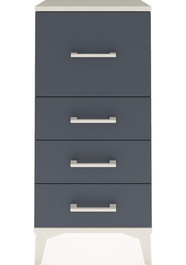 Arges Komodin 4 Çekmeceli 44x30x96 Aytaşı-antrasit Aytaşı