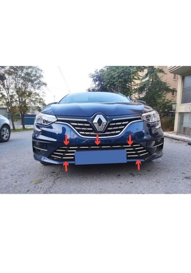 Ototunıng53 Renault Megane 4 Krom Ön Tampon Çıtası 8 Prç. 2020