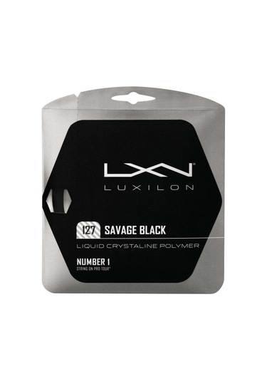 Luxilon 127 Savage Black Raket Kordajı 1.27 MM Kordaj Siyah