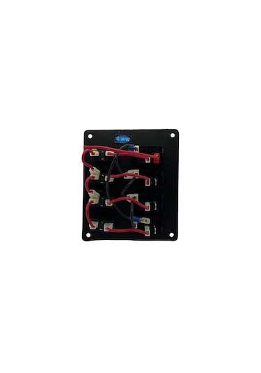 Tekne Karavan 4lü Sigort Paneli Otomatik - Marin Sigorta Paneli Siyah