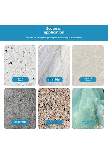 Tongxida Elmas Zımpara Levhası - Çift Taraflı Mermer El Fırçası 10 Cm, Kaba Kumu 45