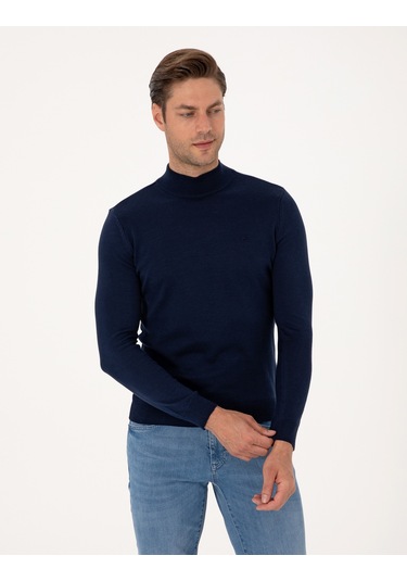 Pierre Cardin Erkek Açık Lacivert Kazak /triko 50314176-vr059 Açık Lacivert