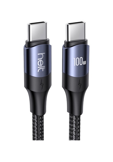 Helt Ht-dc15 100w Pd İp Örgü 120 Cm Type-c To Type-c Şarj Ve Data